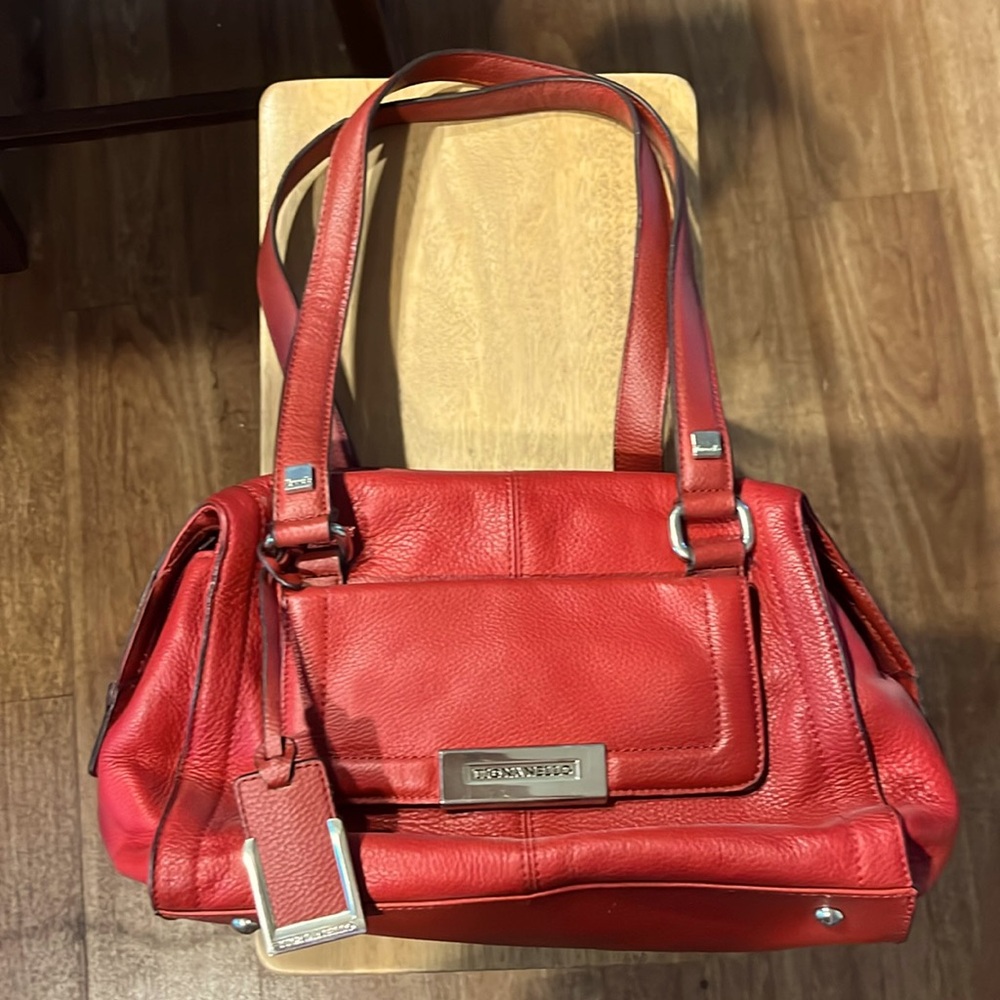 Tignanello red leather bag